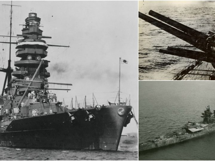 Japanese Battleship Nagato Launches Seaplane from Turret, July 1927