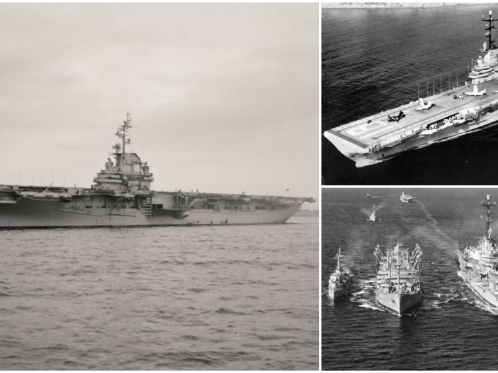 USS Wasp (CV-18) Anchored in New York Harbor, November 1951: Recently Upgraded for Jet Operations as Third Essex-Class Carrier